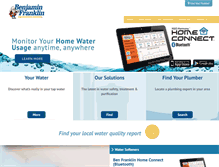 Tablet Screenshot of benfranklinwater.com